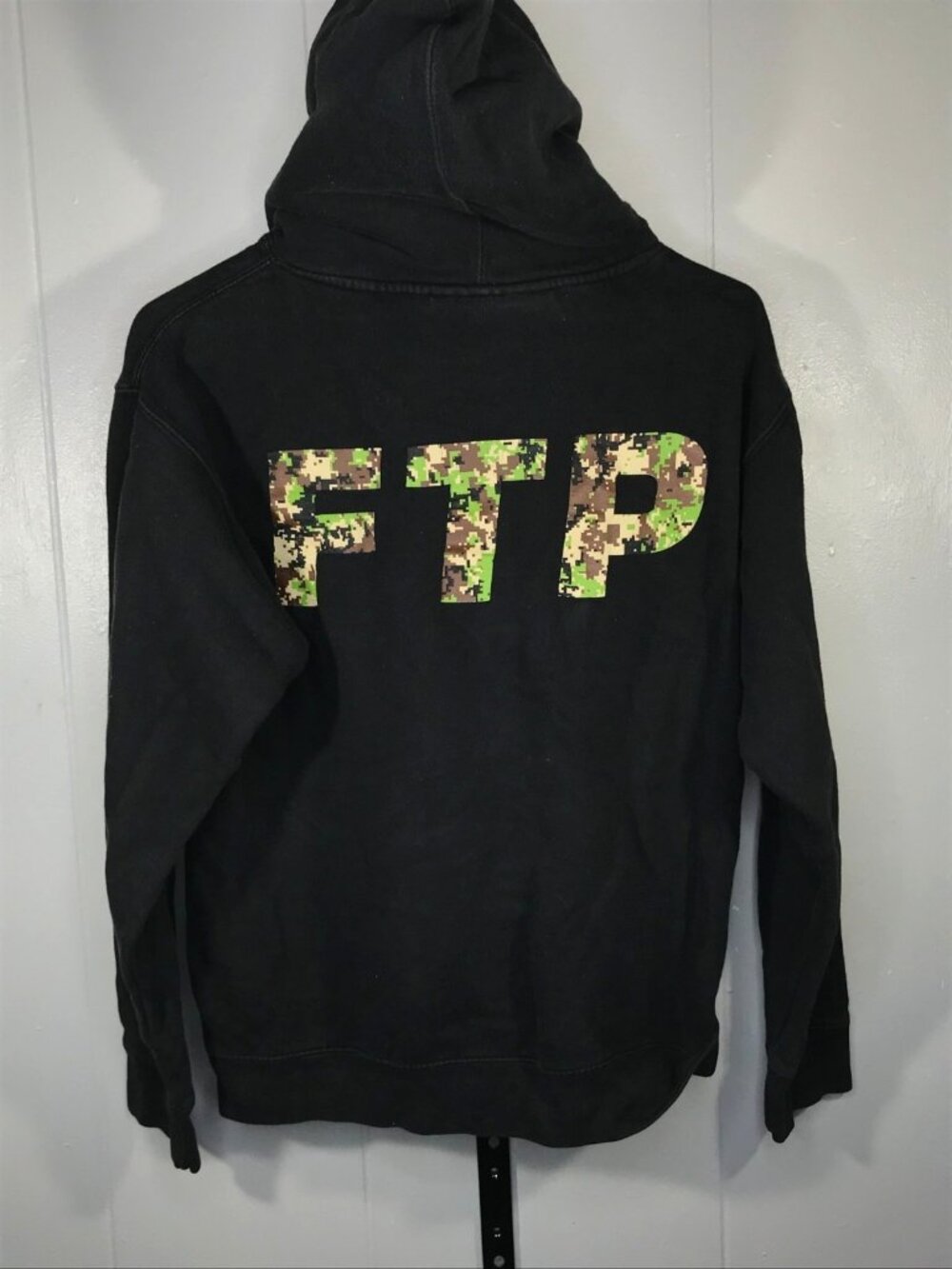 FTP Digital Camo Digi Logo hoodie Sweatshirt Black mens small FW22